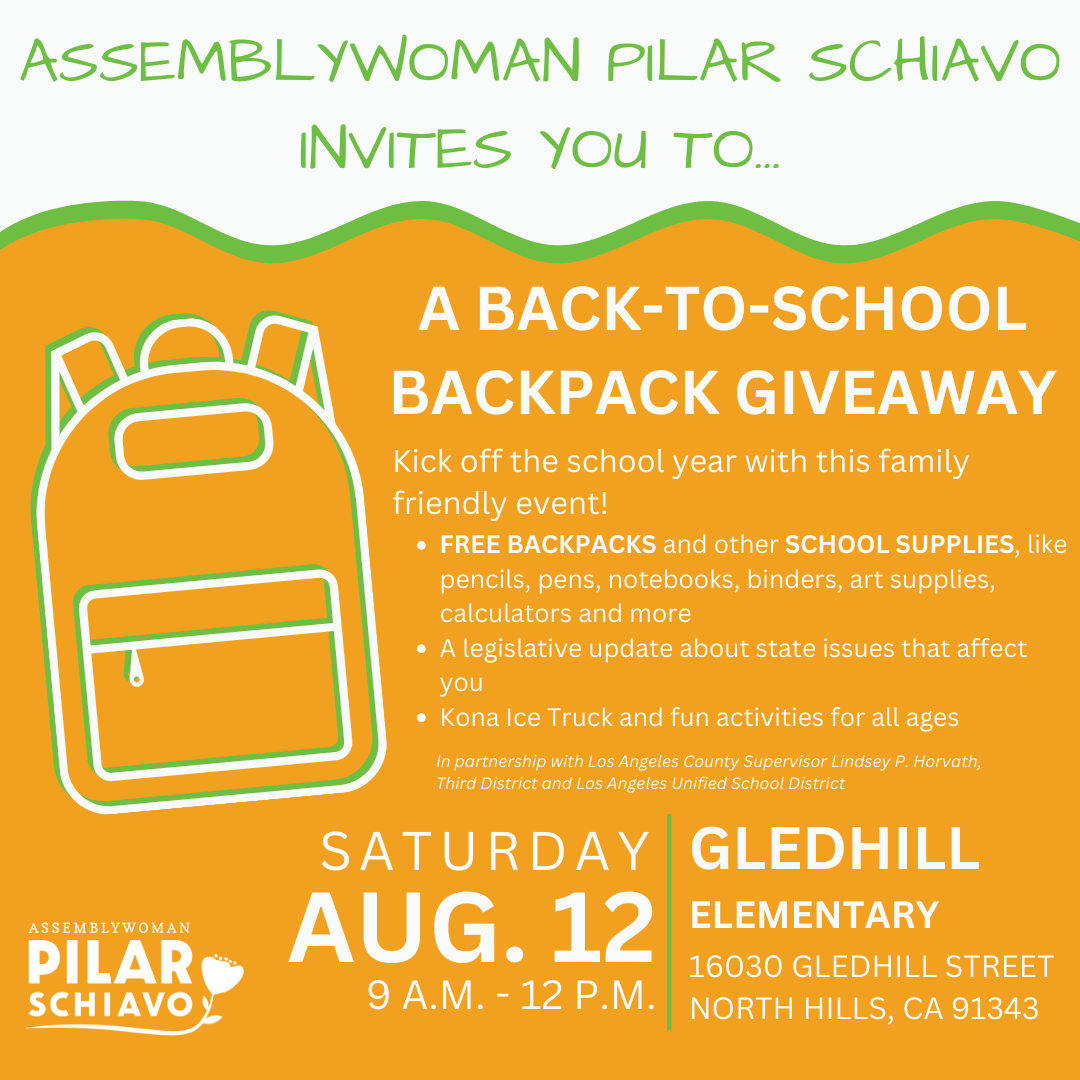 School Supplies Will Be Available Free at 'Back to School Giveaway