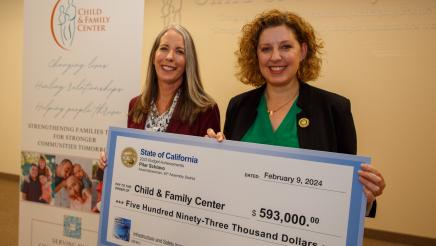 Child and Family Center Check Presentation