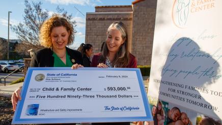 Child and Family Center Check Presentation