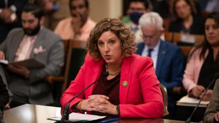 Presenting AB 3074 in Education Committee Hearing