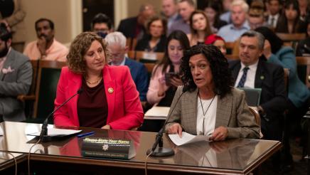 Presenting AB 3074 in Education Committee Hearing