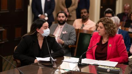 Presenting AB 3074 in Education Committee Hearing