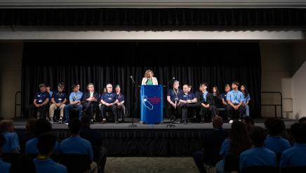 Asm Schiavo Joins with Governor to Honor Boys and Girls State Officers at Inauguration