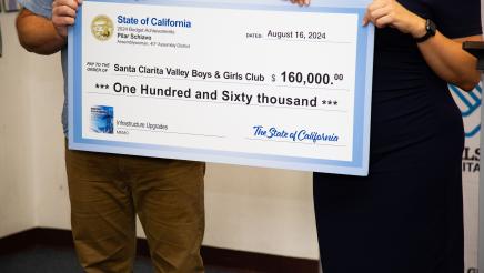 Boys and Girls Club Check Presentation