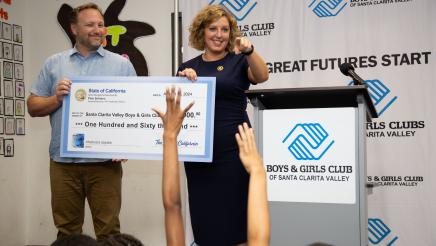 Boys and Girls Club Check Presentation
