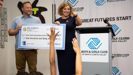 Boys and Girls Club Check Presentation