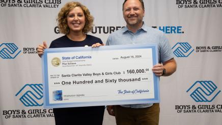 Boys and Girls Club Check Presentation