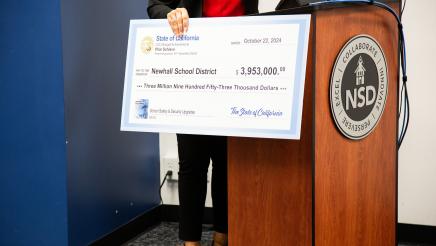 Newhall School District Check Presentation