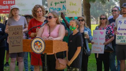 Assemblywoman Pilar Schiavo Hosts Press Conference On Health Impacts From Chiquita Canyon Landfill