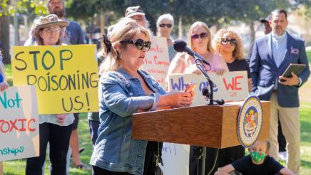 Assemblywoman Pilar Schiavo Hosts Press Conference On Health Impacts From Chiquita Canyon Landfill
